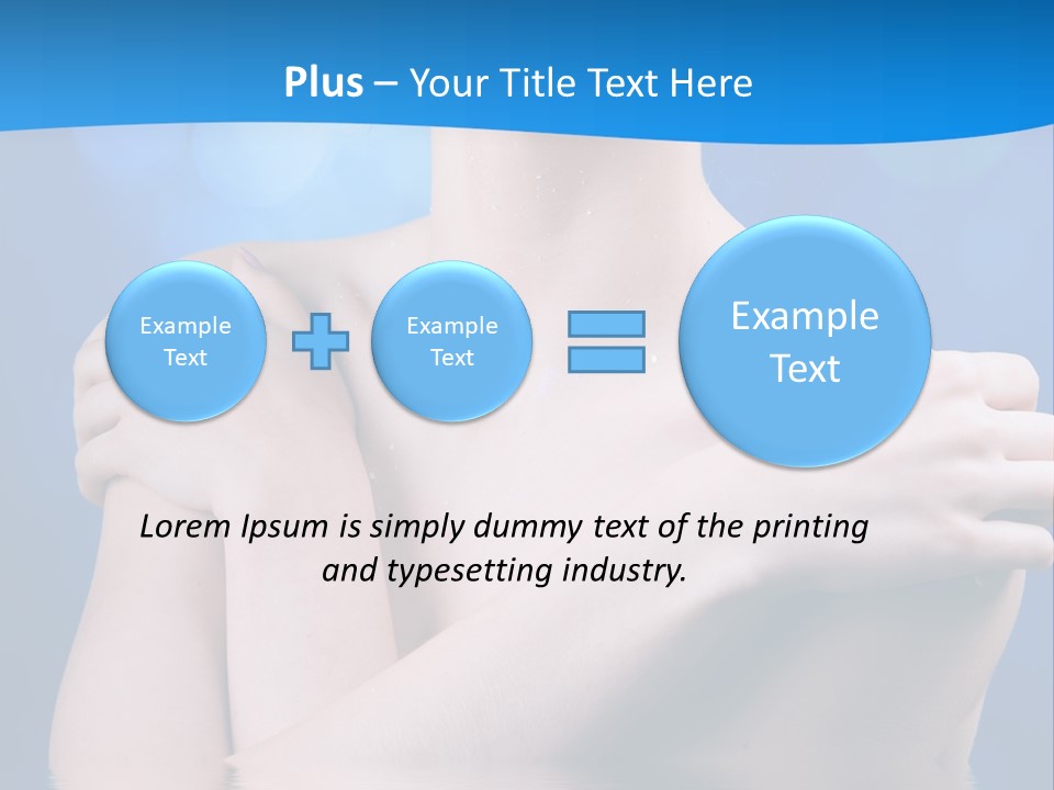 White Beauty Water PowerPoint Template