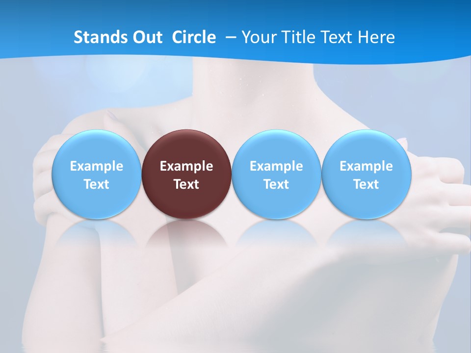 White Beauty Water PowerPoint Template