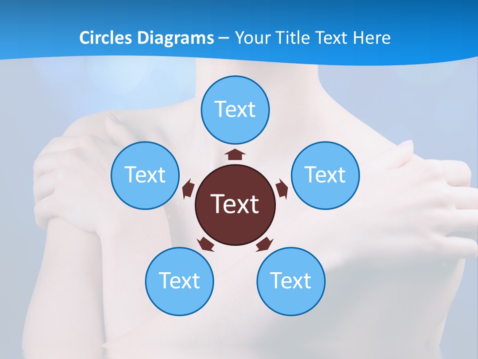 White Beauty Water PowerPoint Template