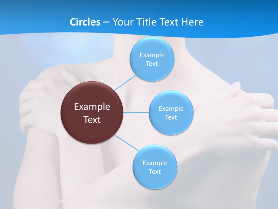 White Beauty Water PowerPoint Template