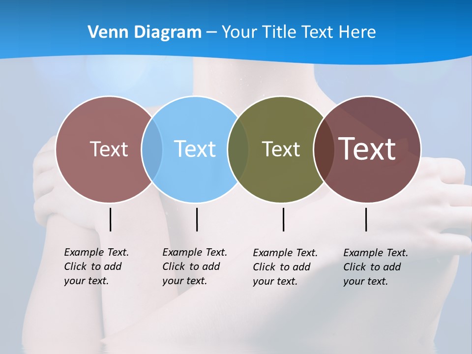 White Beauty Water PowerPoint Template