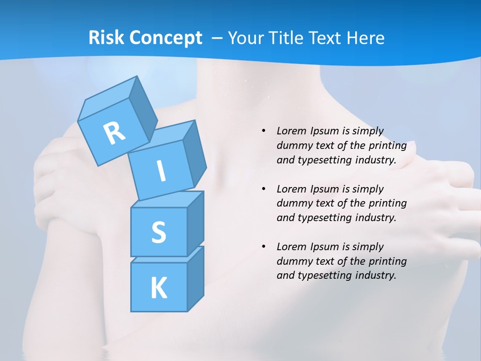 White Beauty Water PowerPoint Template