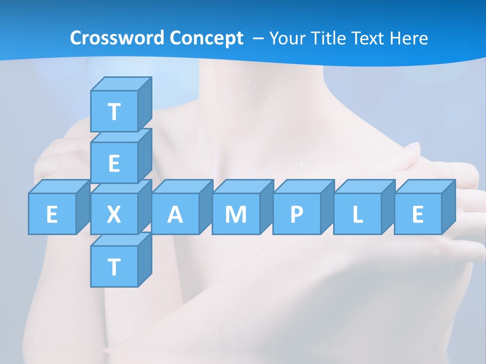 White Beauty Water PowerPoint Template