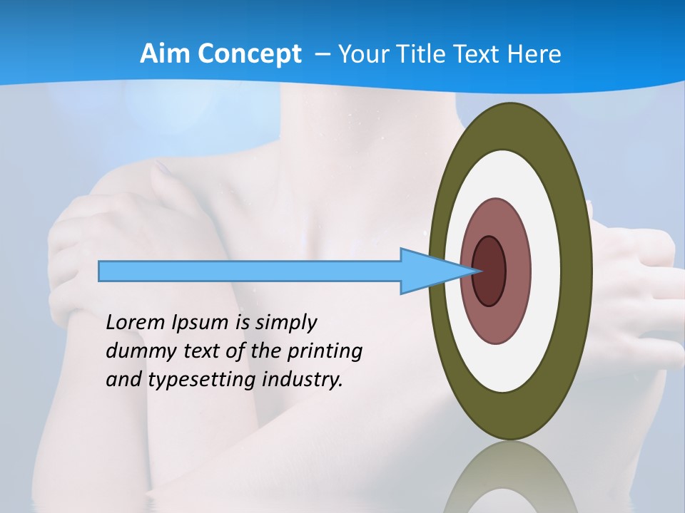 White Beauty Water PowerPoint Template