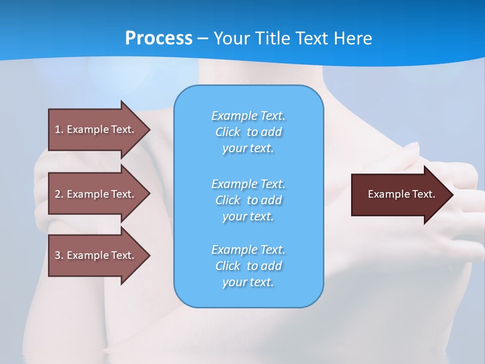 White Beauty Water PowerPoint Template