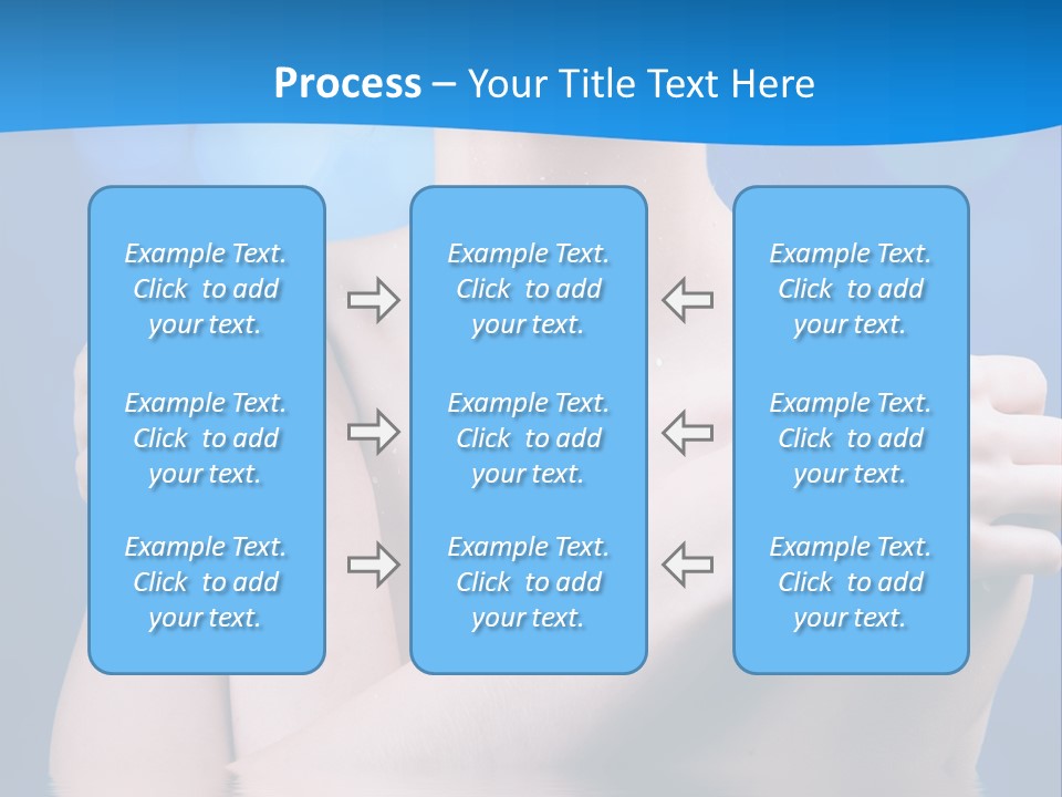 White Beauty Water PowerPoint Template