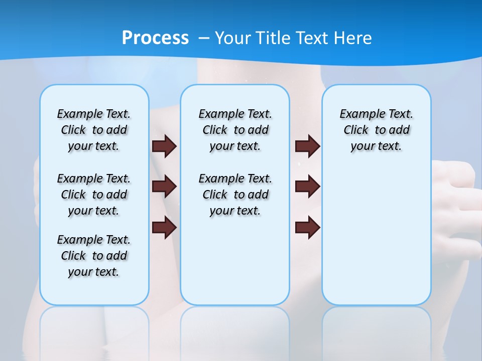 White Beauty Water PowerPoint Template