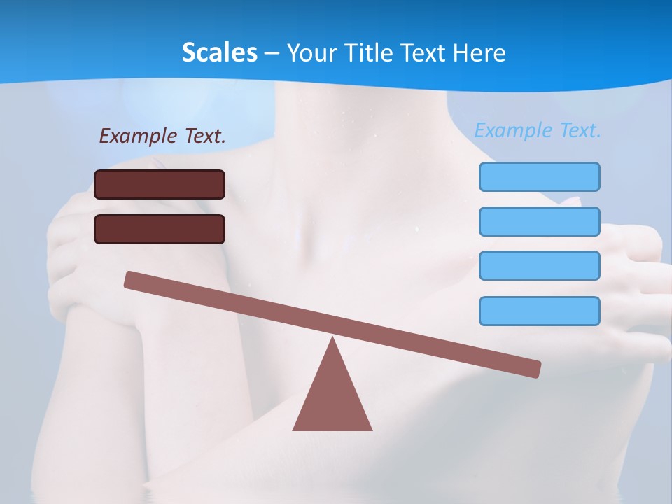 White Beauty Water PowerPoint Template