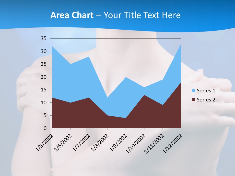 White Beauty Water PowerPoint Template