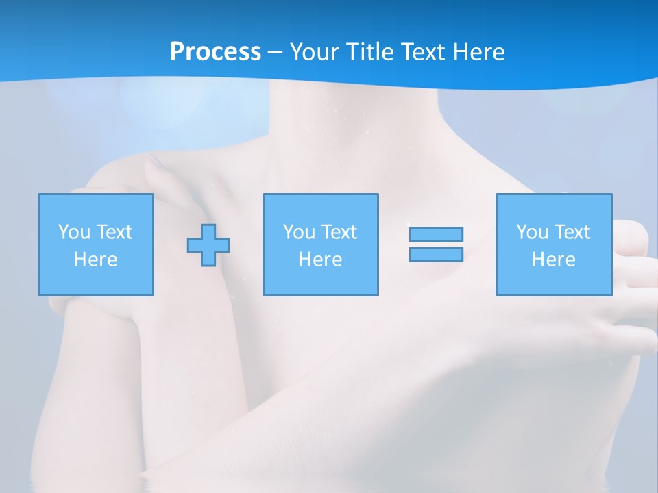 White Beauty Water PowerPoint Template