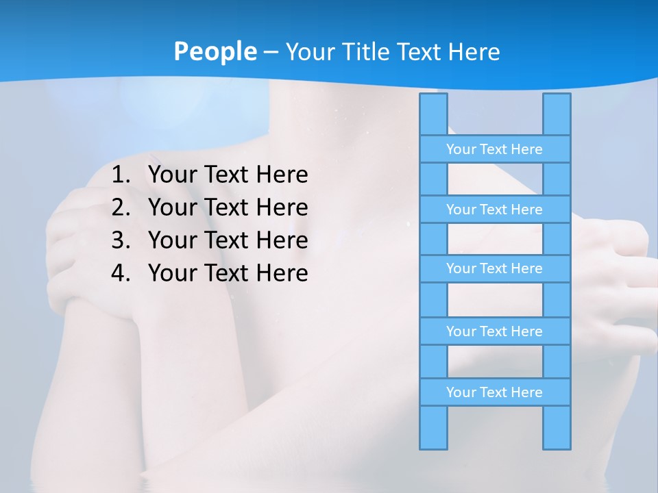 White Beauty Water PowerPoint Template