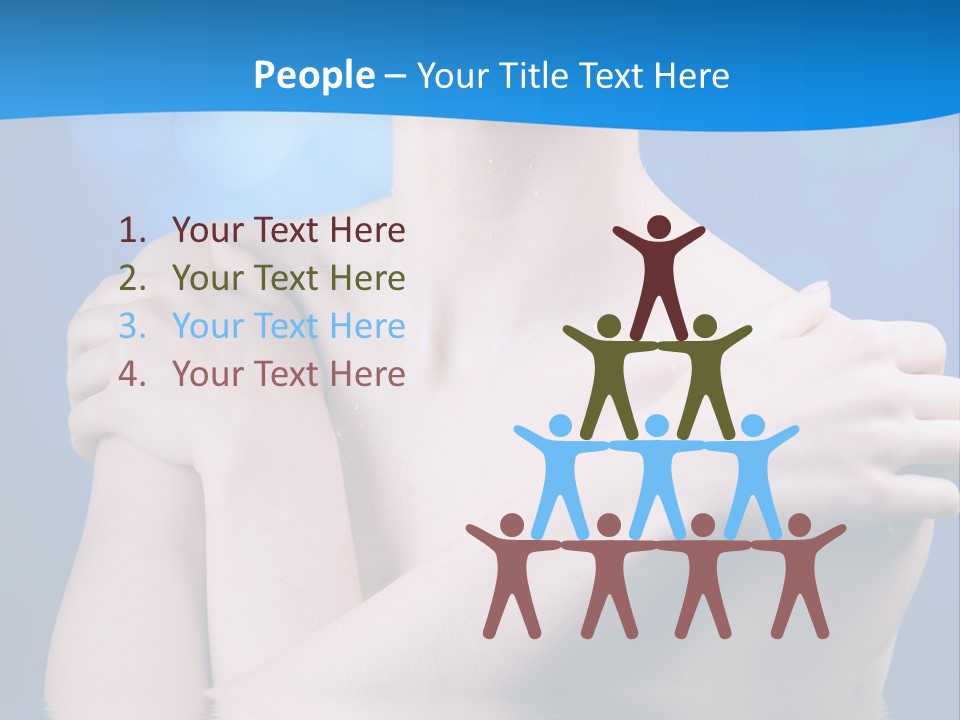 White Beauty Water PowerPoint Template