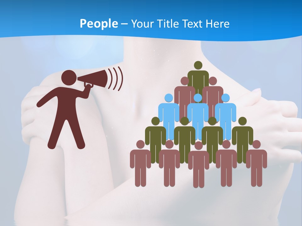 White Beauty Water PowerPoint Template