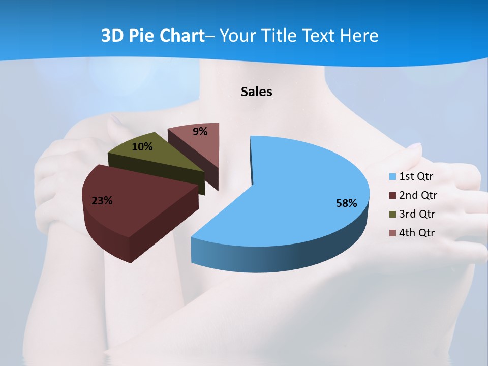 White Beauty Water PowerPoint Template
