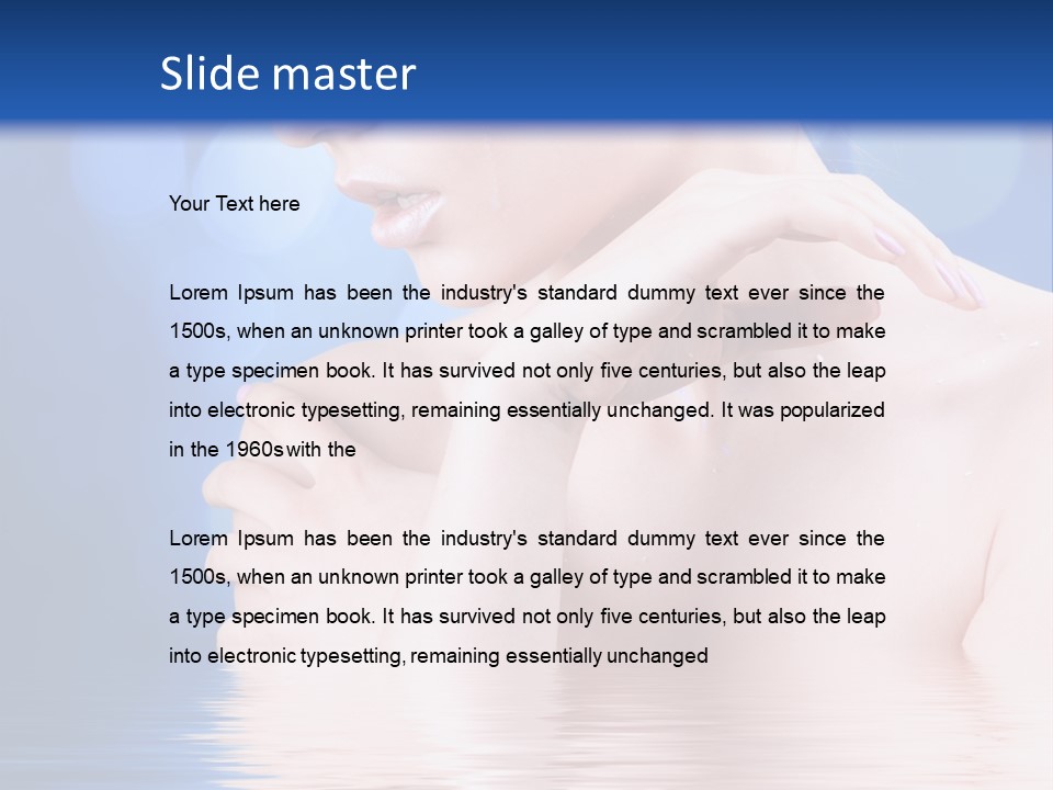 Face Look Snowflake PowerPoint Template