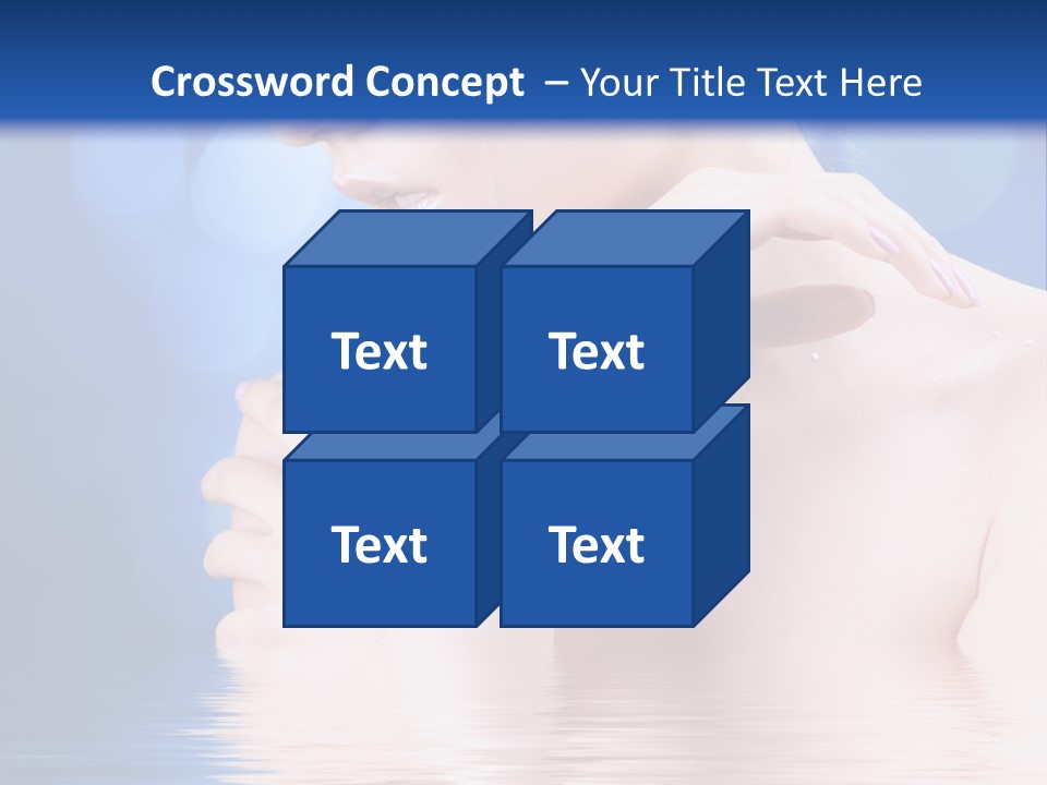 Face Look Snowflake PowerPoint Template