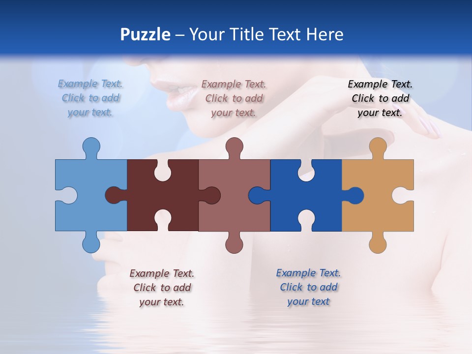 Face Look Snowflake PowerPoint Template