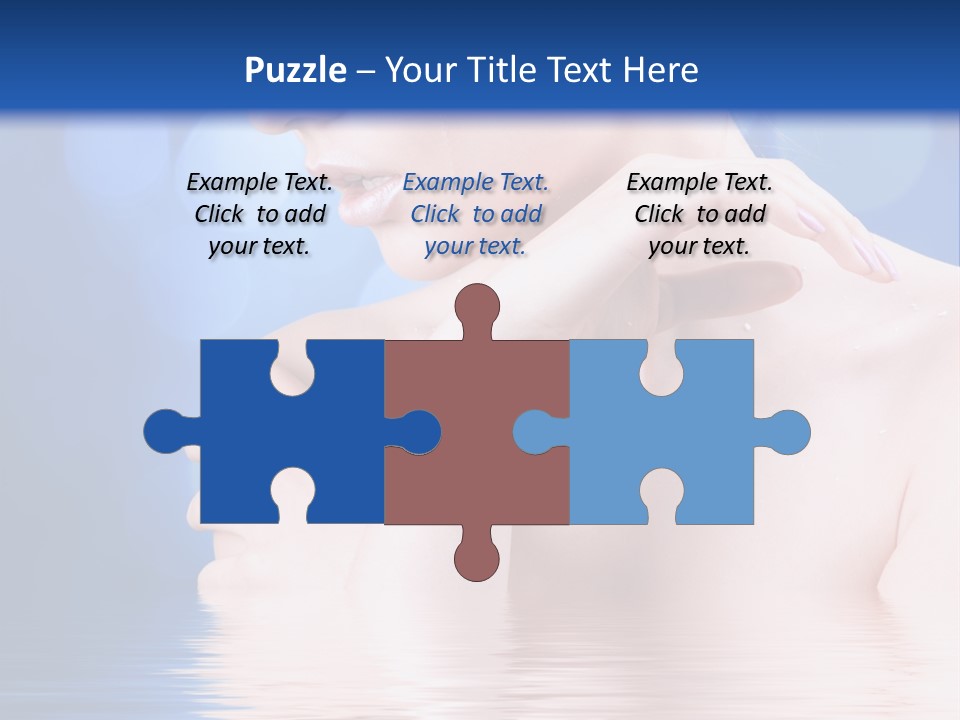 Face Look Snowflake PowerPoint Template