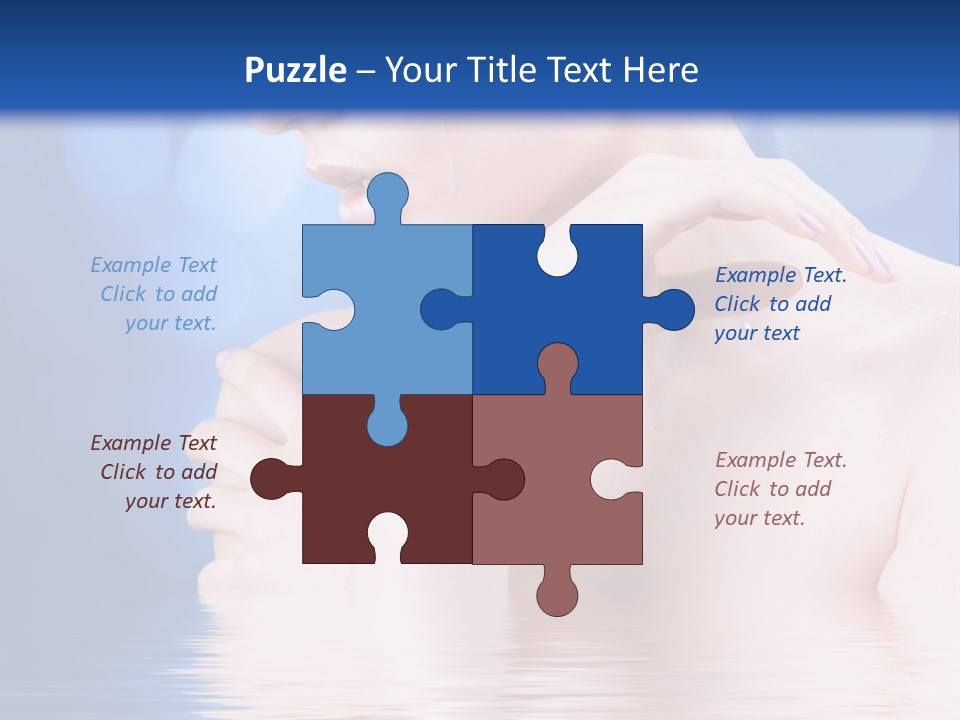 Face Look Snowflake PowerPoint Template