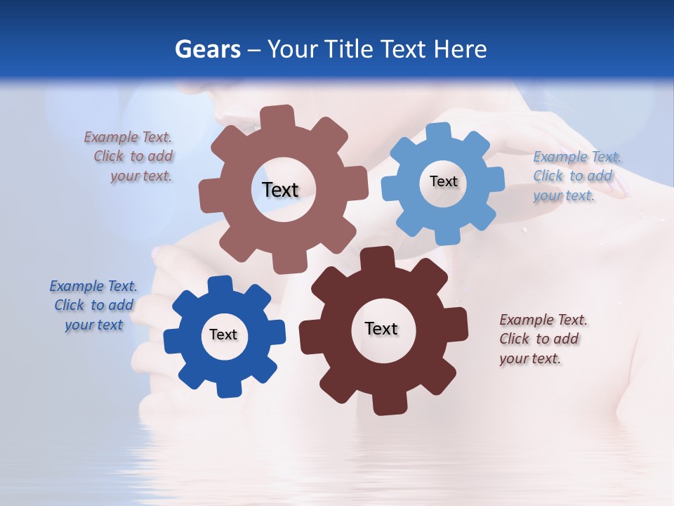 Face Look Snowflake PowerPoint Template