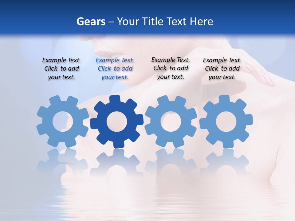 Face Look Snowflake PowerPoint Template