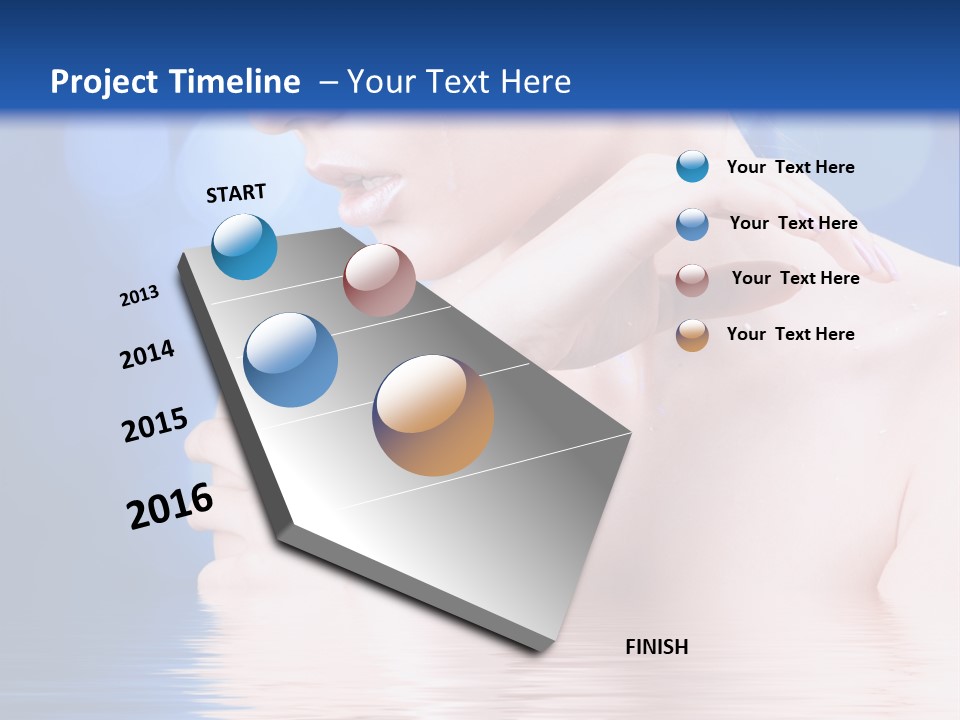 Face Look Snowflake PowerPoint Template