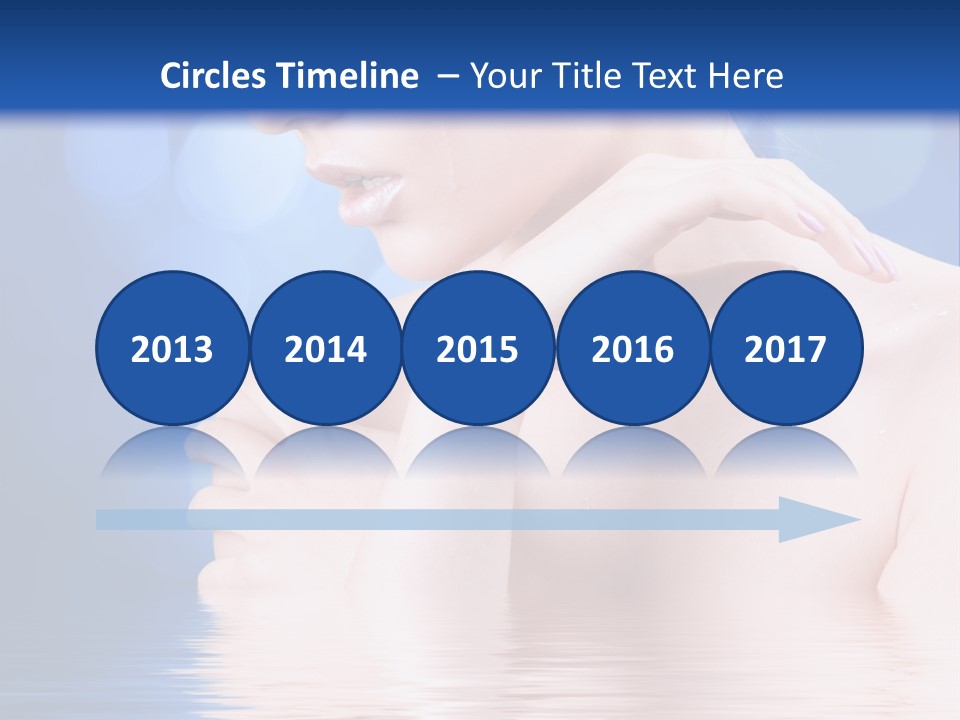 Face Look Snowflake PowerPoint Template