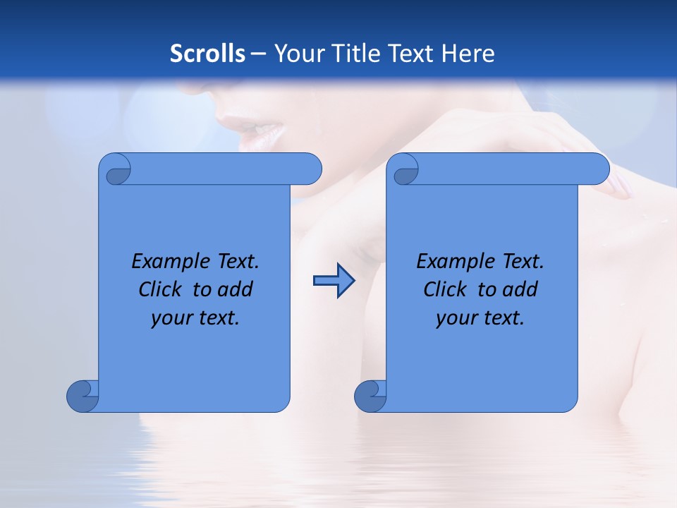 Face Look Snowflake PowerPoint Template