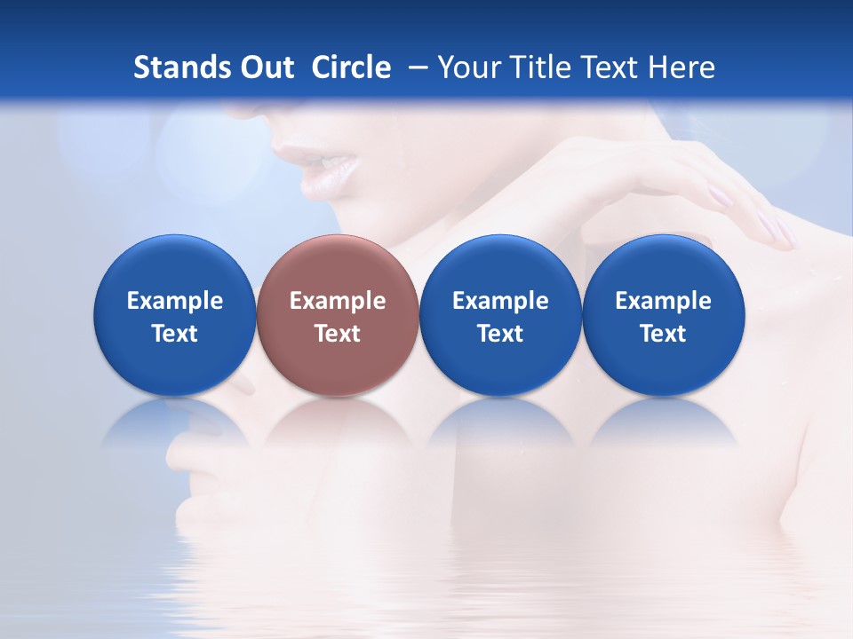 Face Look Snowflake PowerPoint Template