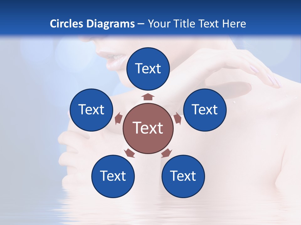 Face Look Snowflake PowerPoint Template