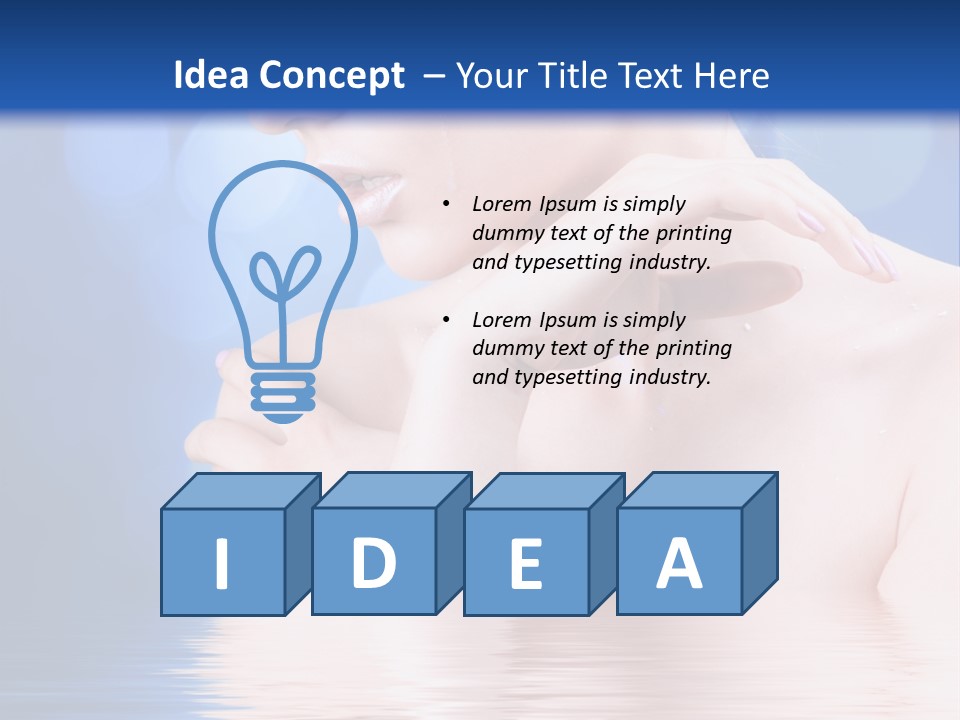 Face Look Snowflake PowerPoint Template