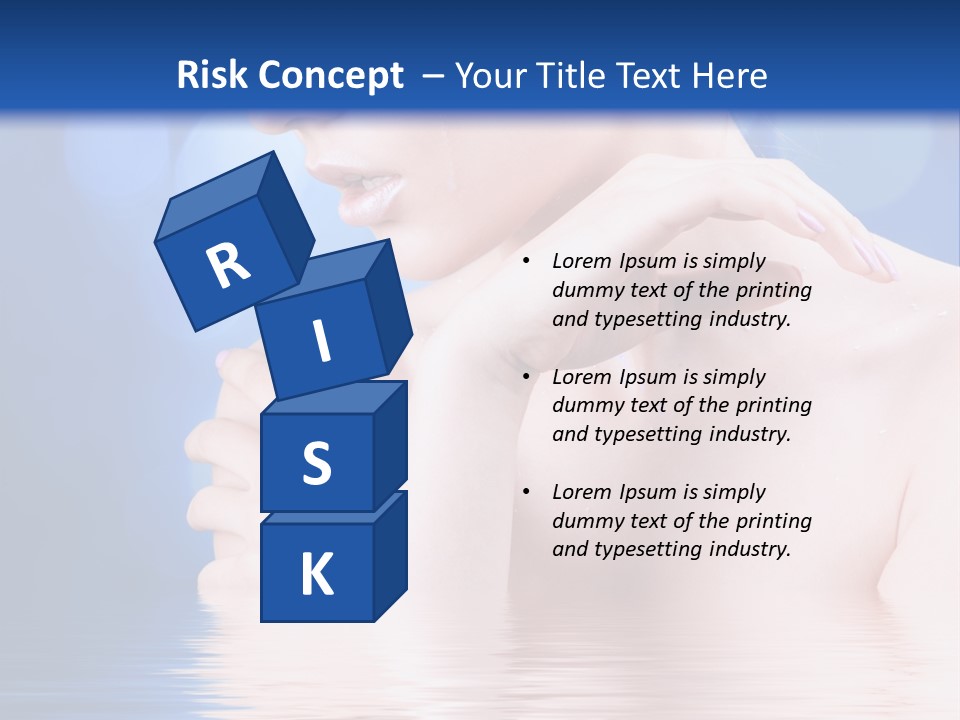 Face Look Snowflake PowerPoint Template