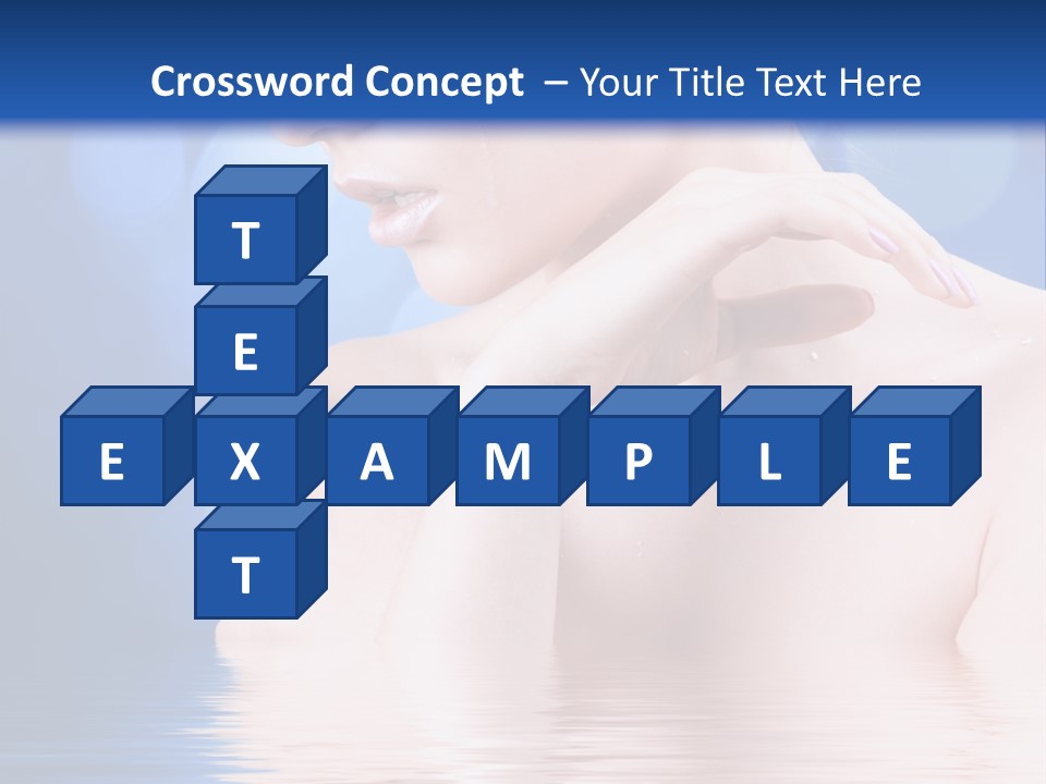 Face Look Snowflake PowerPoint Template