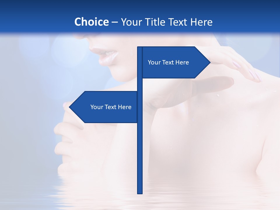 Face Look Snowflake PowerPoint Template