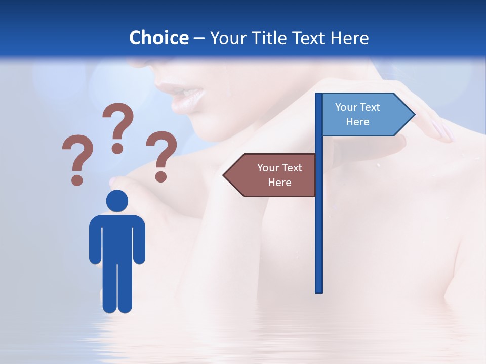 Face Look Snowflake PowerPoint Template