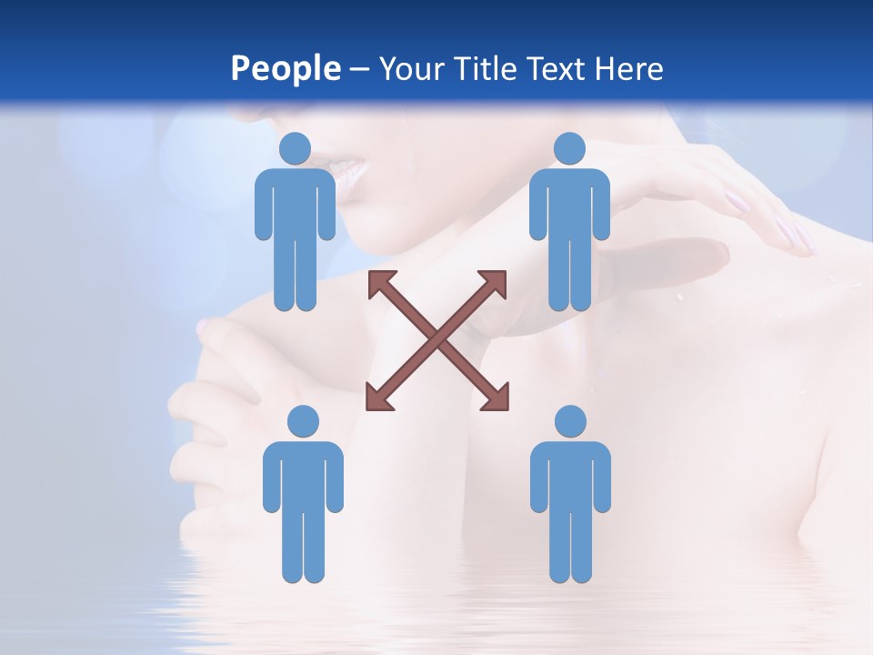 Face Look Snowflake PowerPoint Template