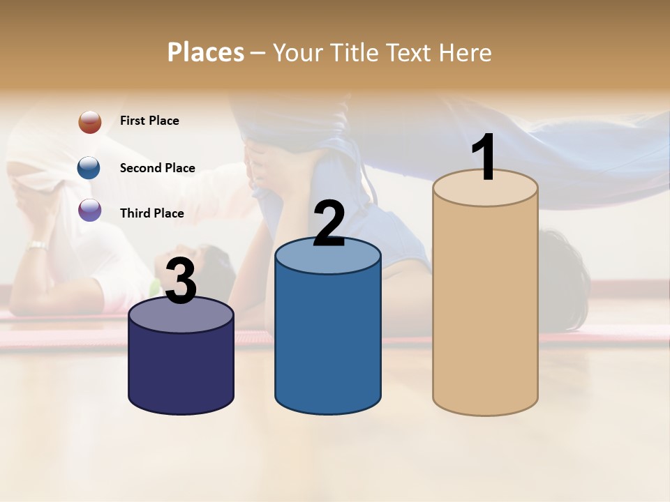 Yoga Female Exercising PowerPoint Template