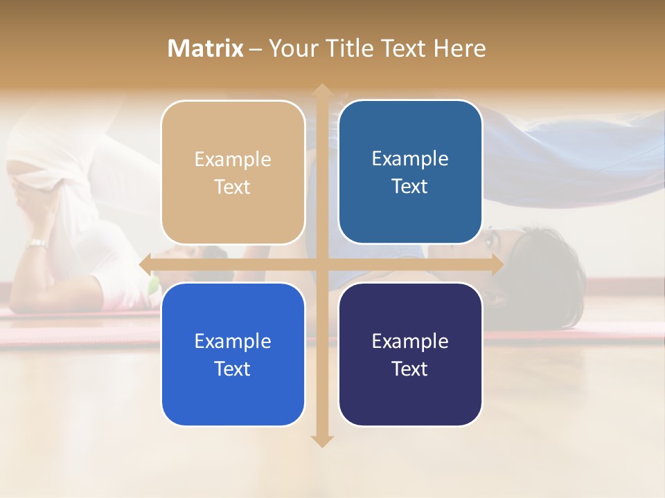 Yoga Female Exercising PowerPoint Template