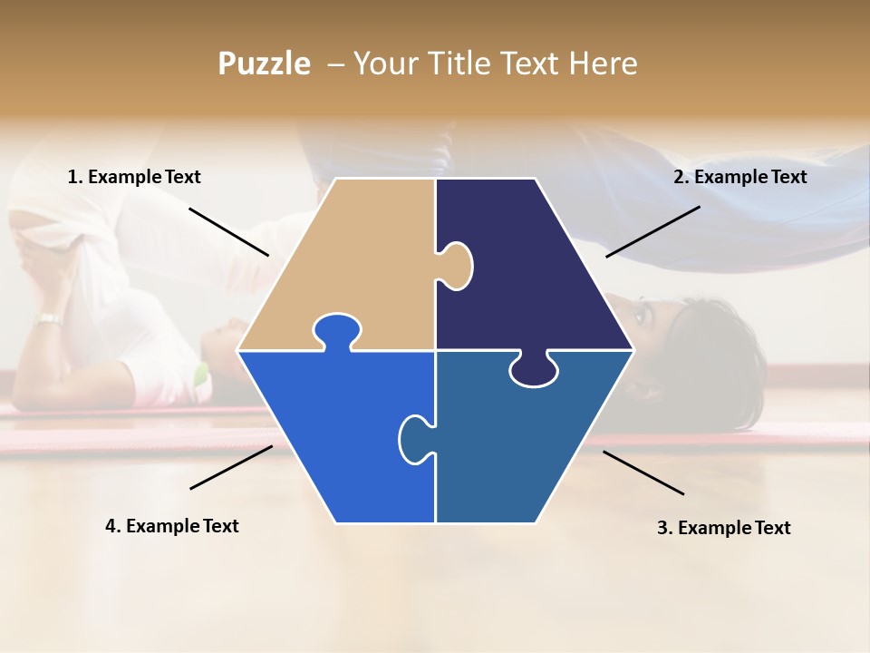 Yoga Female Exercising PowerPoint Template