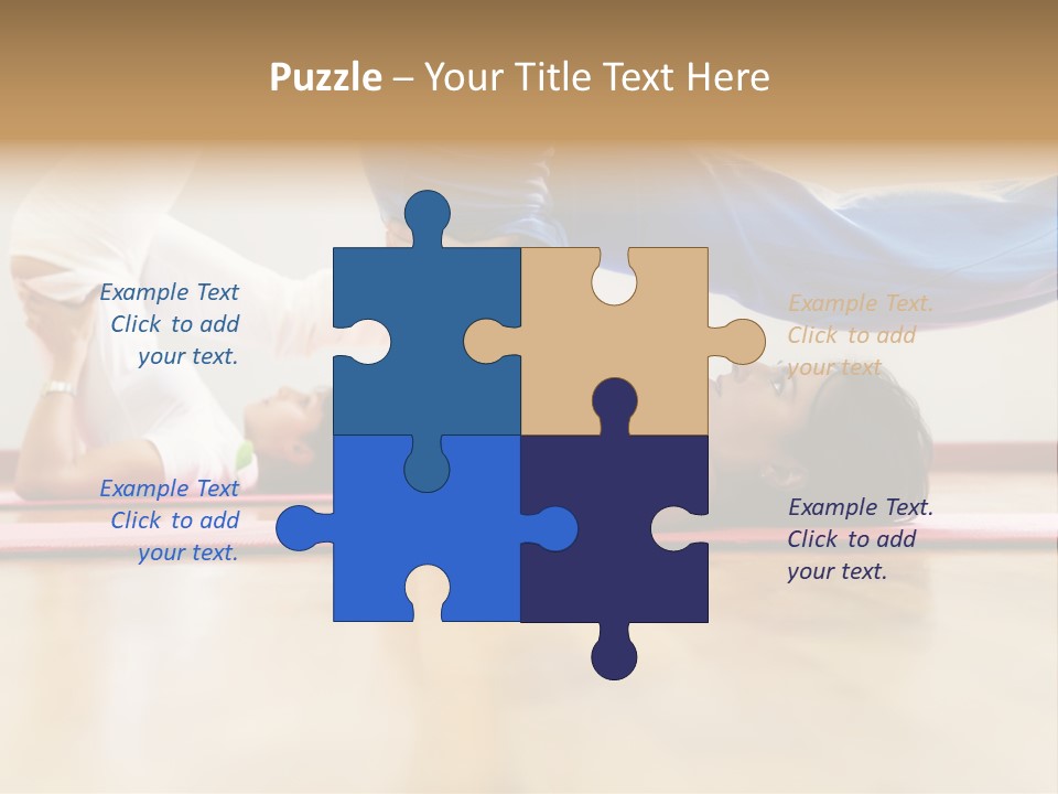 Yoga Female Exercising PowerPoint Template