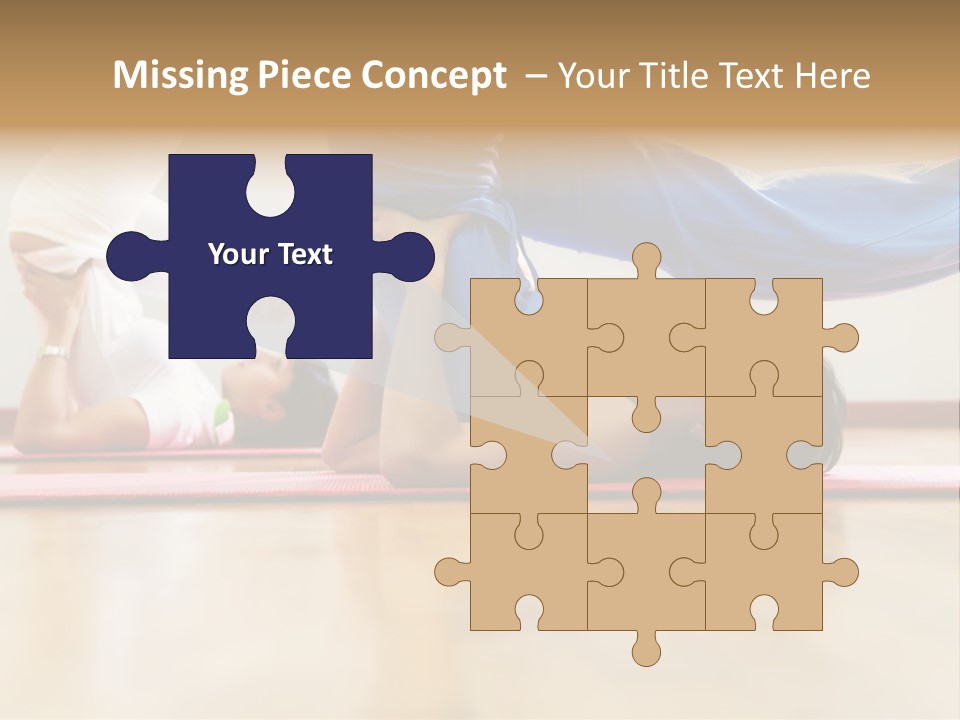 Yoga Female Exercising PowerPoint Template