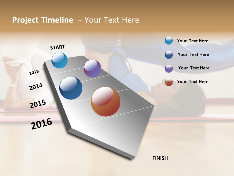 Yoga Female Exercising PowerPoint Template