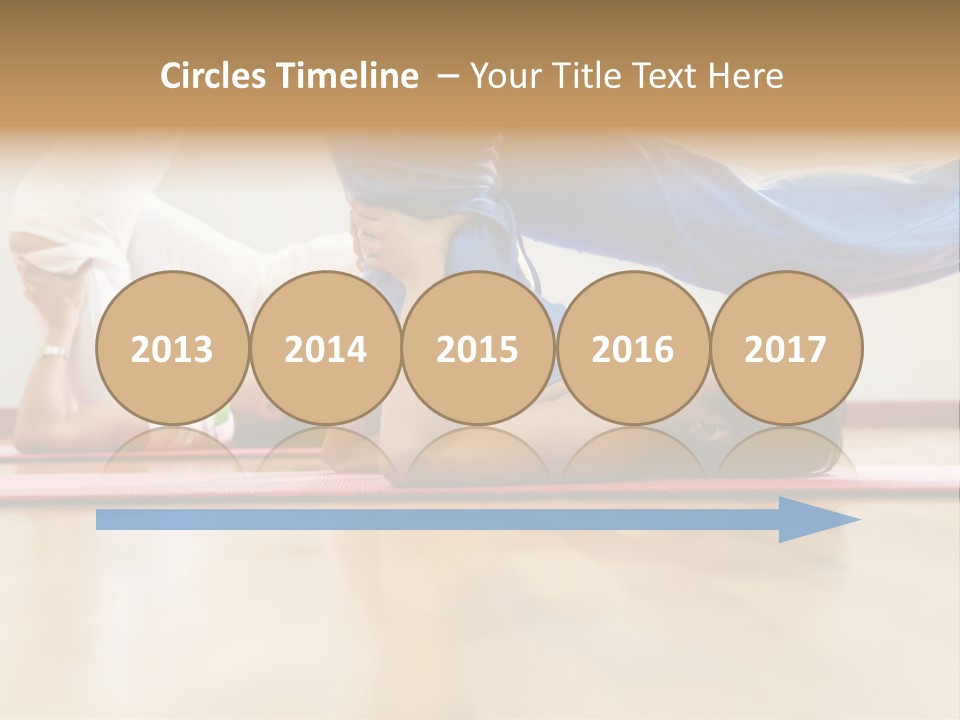 Yoga Female Exercising PowerPoint Template