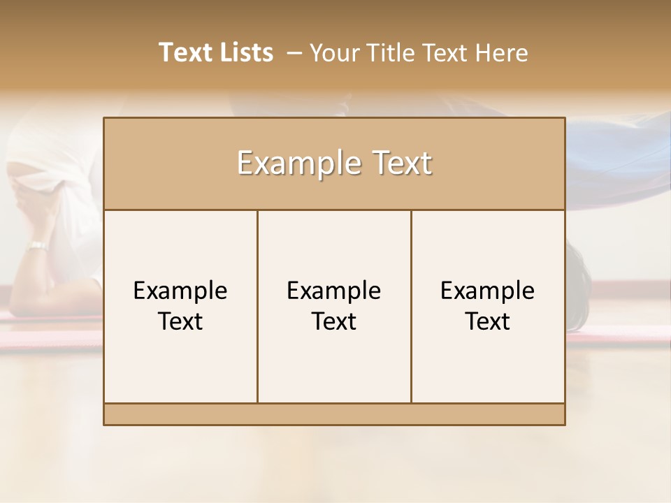 Yoga Female Exercising PowerPoint Template