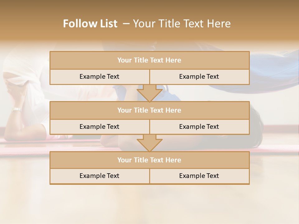 Yoga Female Exercising PowerPoint Template