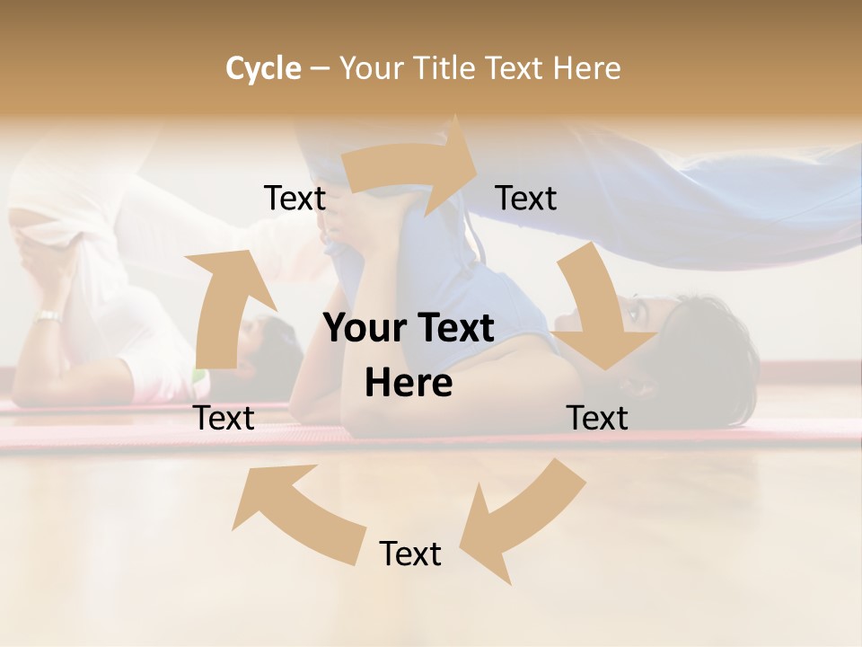 Yoga Female Exercising PowerPoint Template