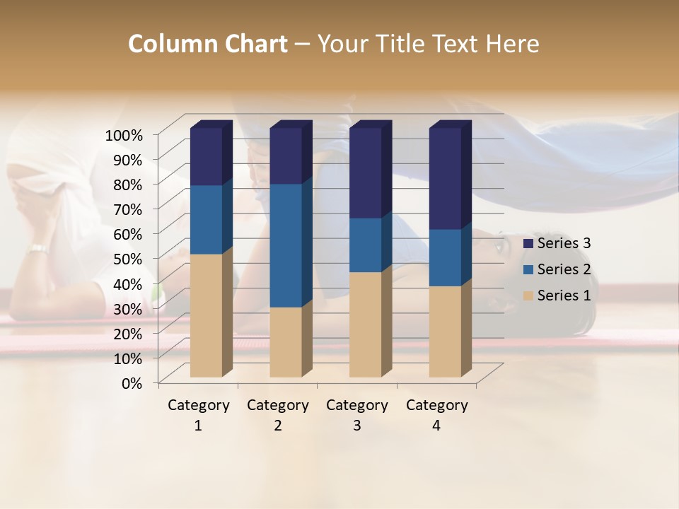 Yoga Female Exercising PowerPoint Template