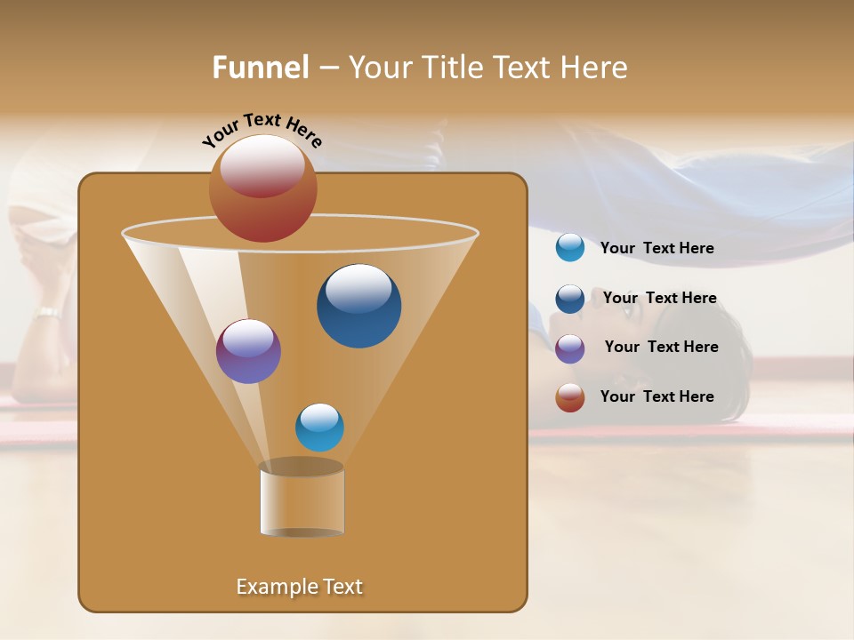 Yoga Female Exercising PowerPoint Template