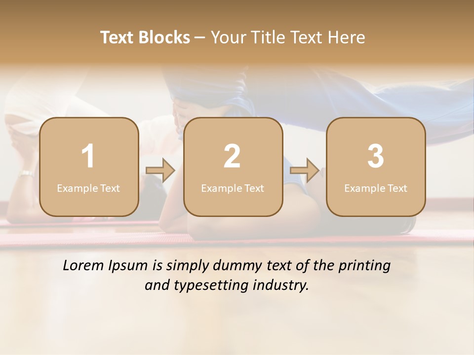 Yoga Female Exercising PowerPoint Template