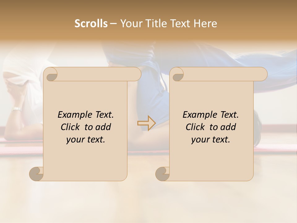 Yoga Female Exercising PowerPoint Template
